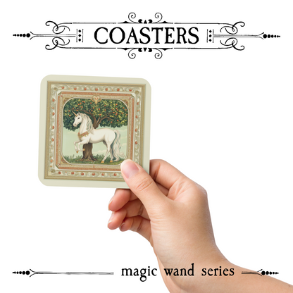 Unicorn motif and chestnut tree-inspired design