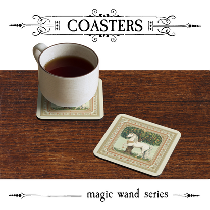 Unicorn motif and chestnut tree-inspired design