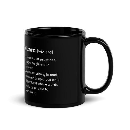 Wizard Definition Mug - Black Coffee Cup