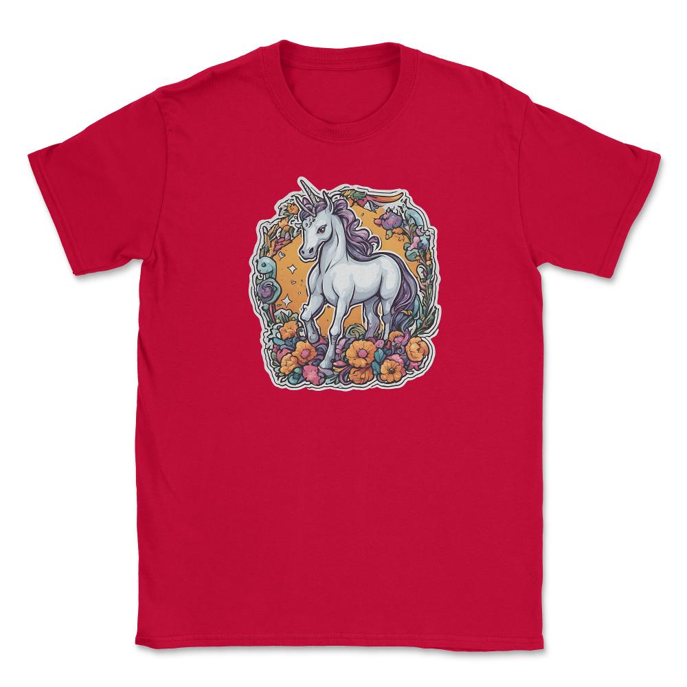 Unicorn_1 - Unisex T-Shirt - Red