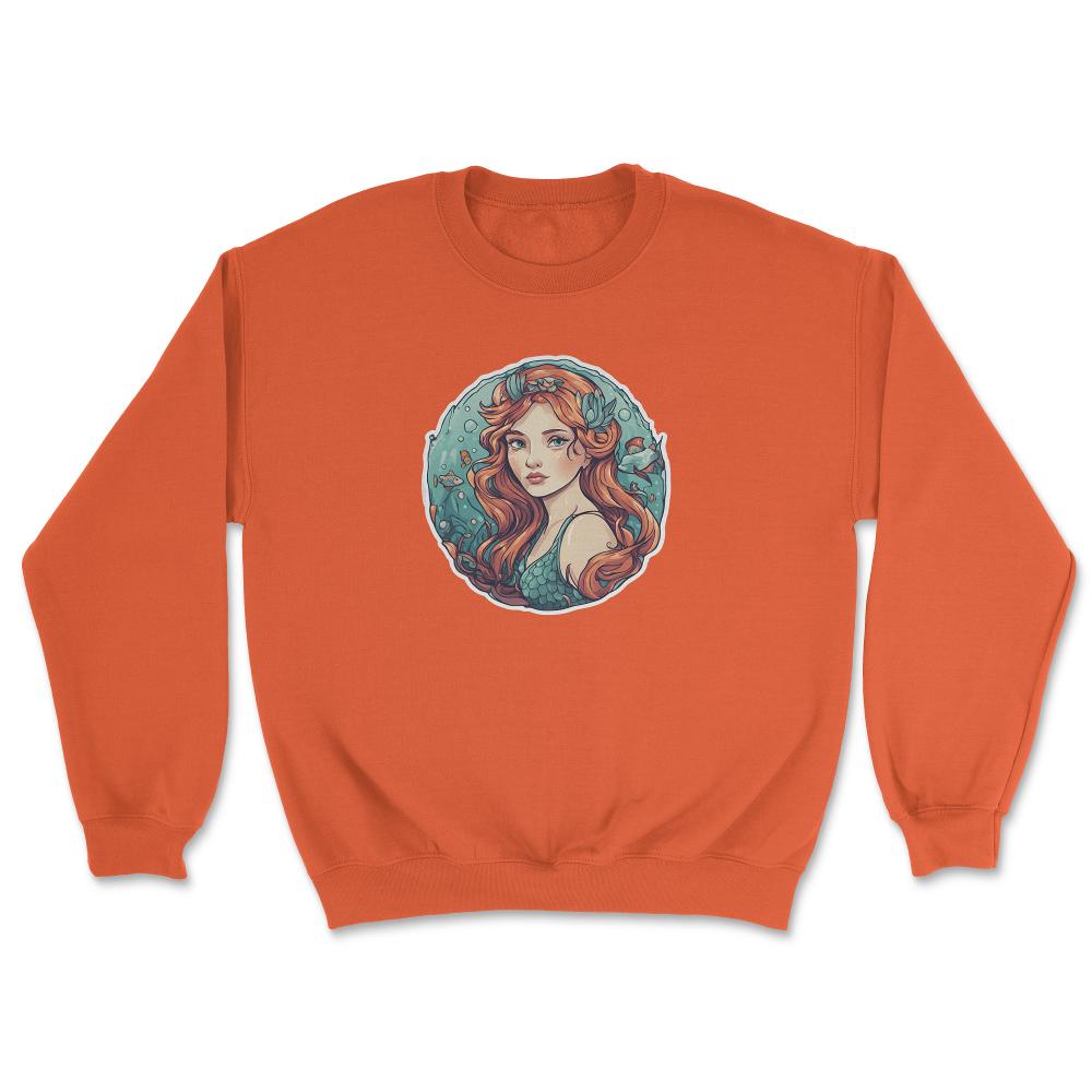 Mermaid Unisex Sweatshirt - Orange