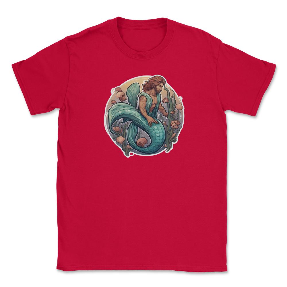 Merman - Unisex T-Shirt - Red