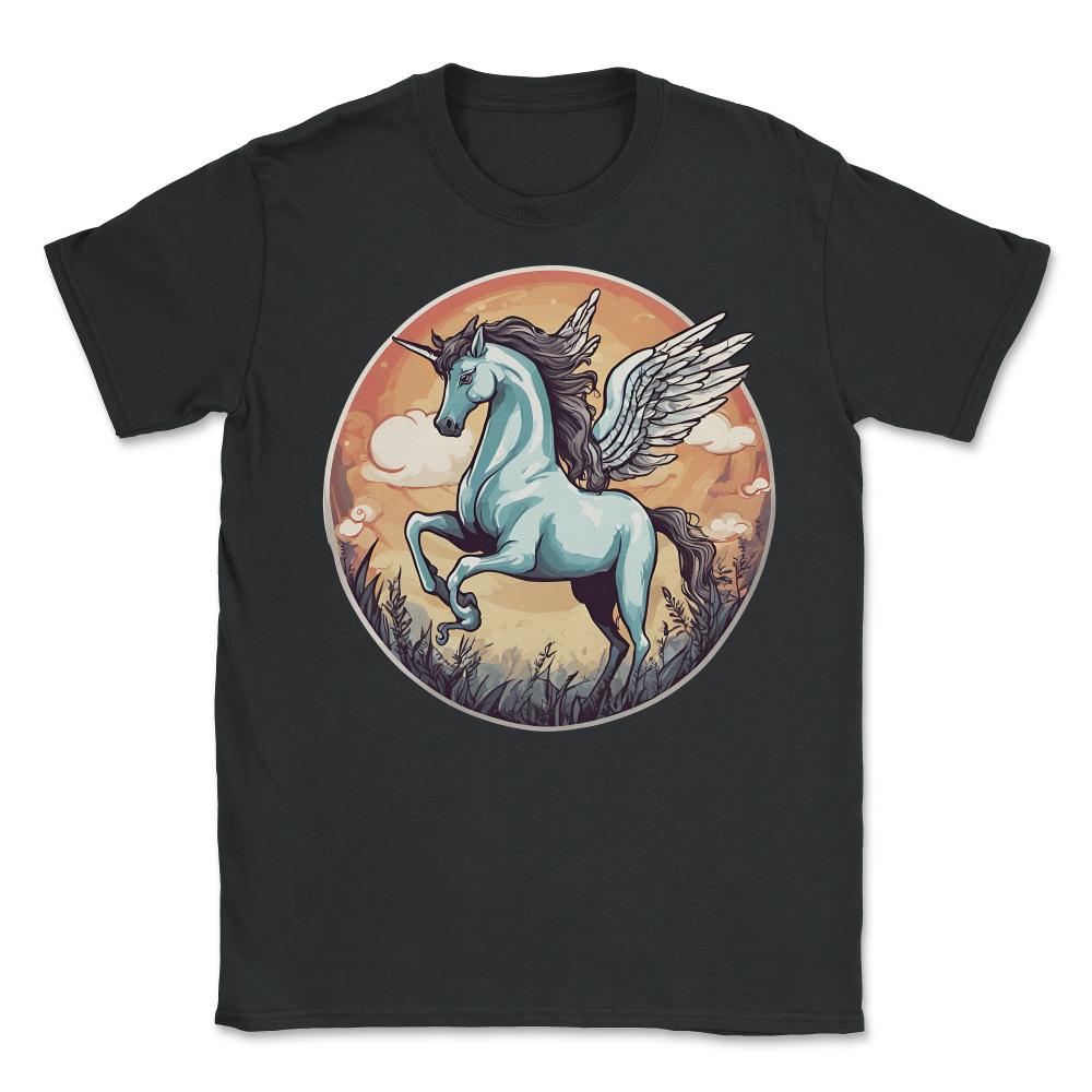 Pegasus Unisex T-Shirt - Black