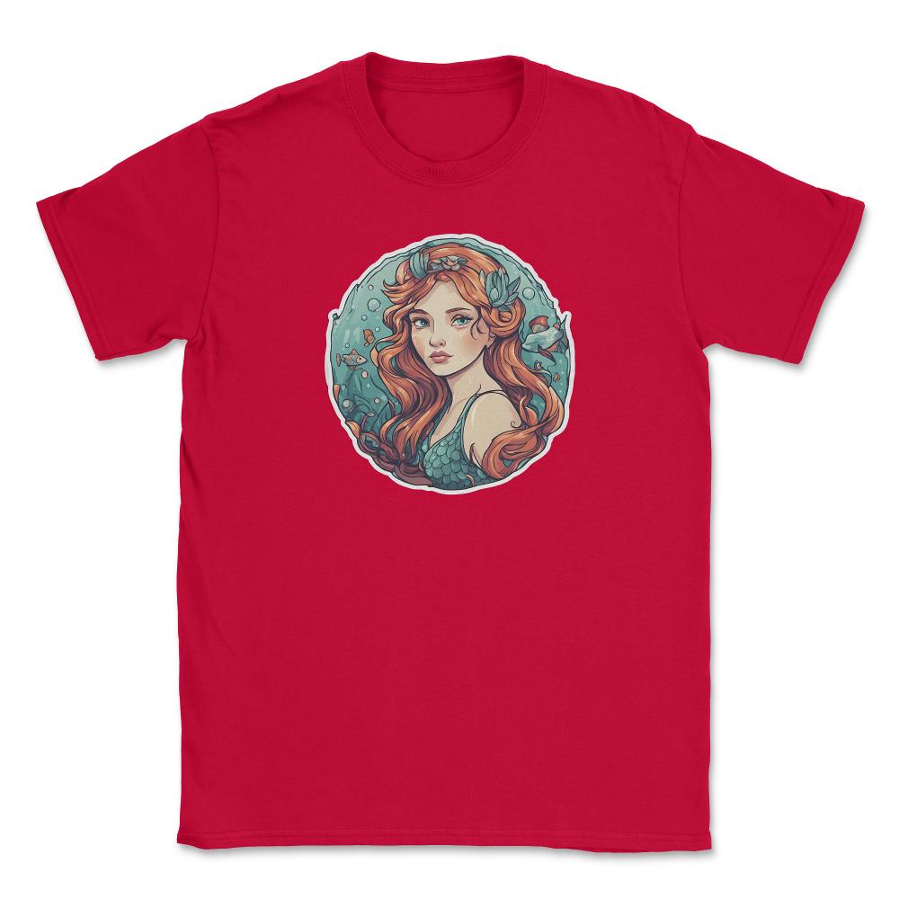 Mermaid - Unisex T-Shirt - Red
