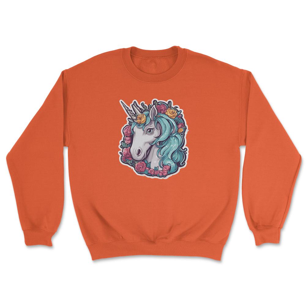 Unicorn_2 Unisex Sweatshirt - Orange