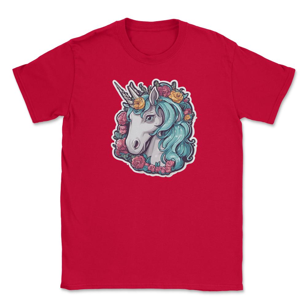 Unicorn_2 - Unisex T-Shirt - Red